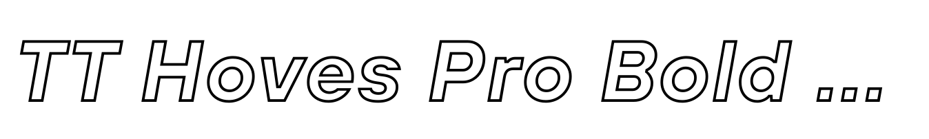 TT Hoves Pro Bold Outline Italic